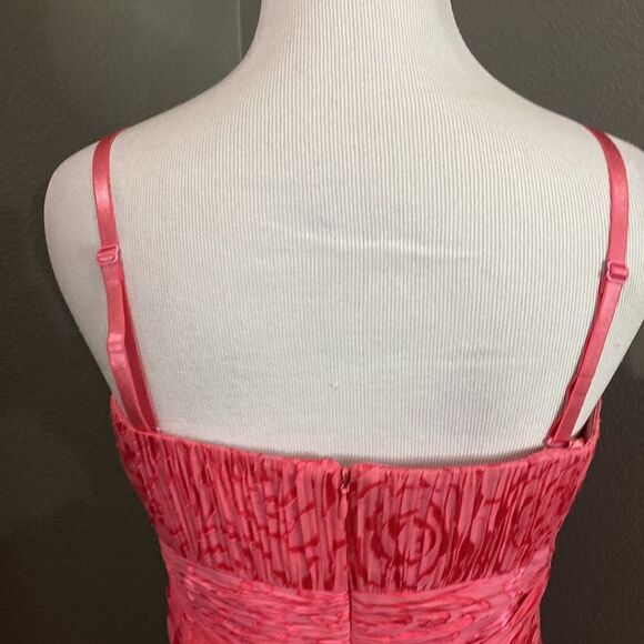 BCBGMAXAZRIA CAMELIA ROSE SILK STRAPLESS COCKTAILS DRESS - Picture 11 of 13